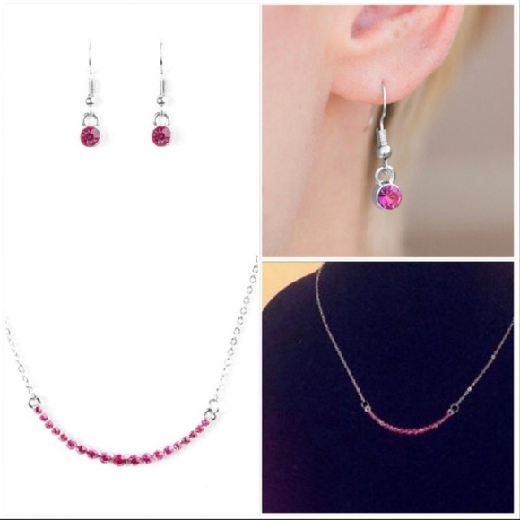 paparazzi Jewelry - Rockin rhinestones pink necklace
